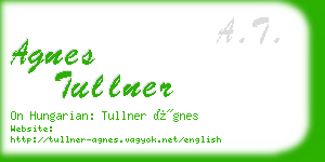 agnes tullner business card